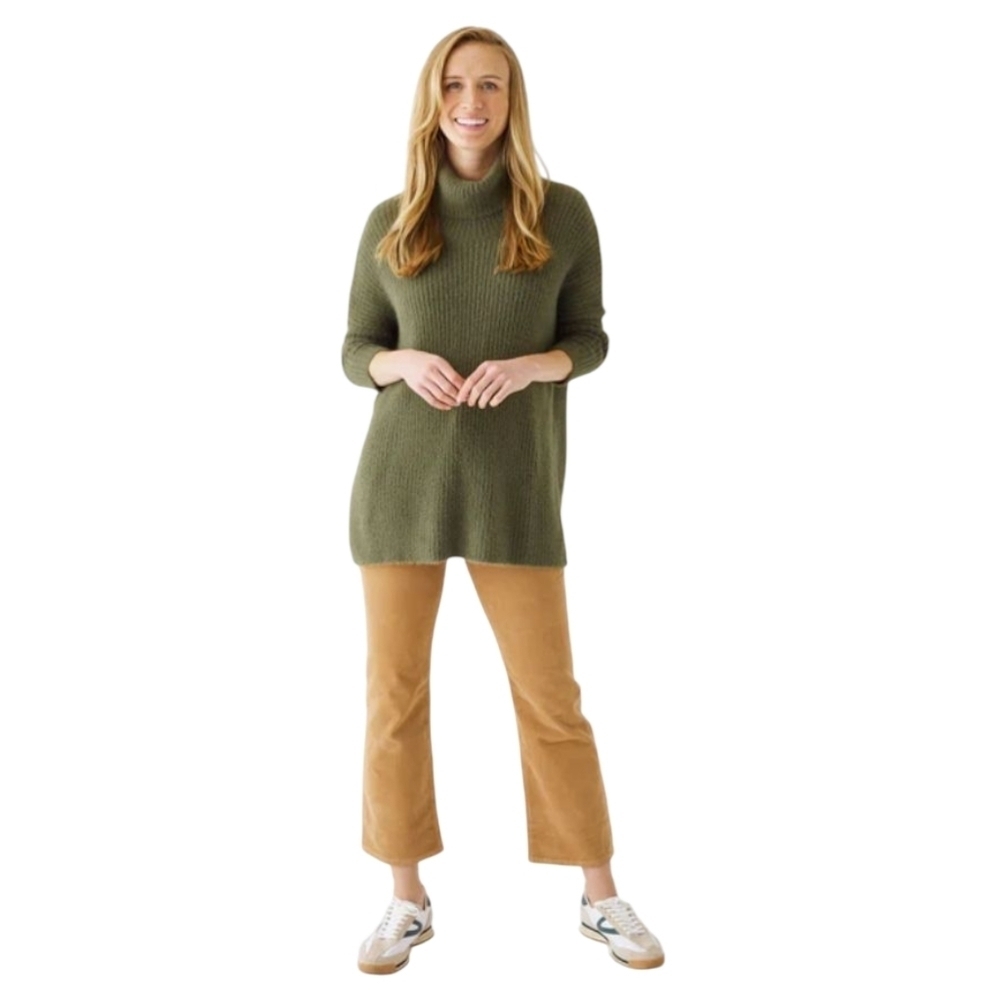 Anthropologie Mersea Chalet Cowl Neck Sweater In Olive One Size